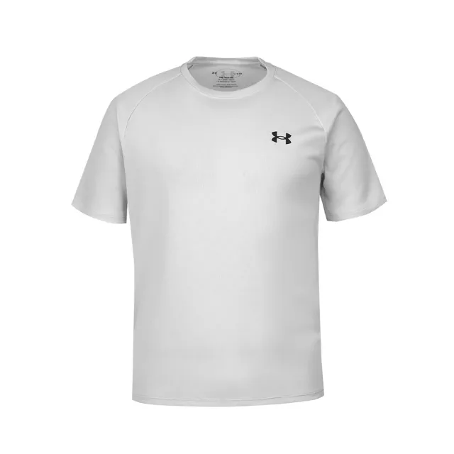 【UNDER ARMOUR】短袖上衣 男 訓練 慢跑 TECH TEXTURED 白 1382796-023