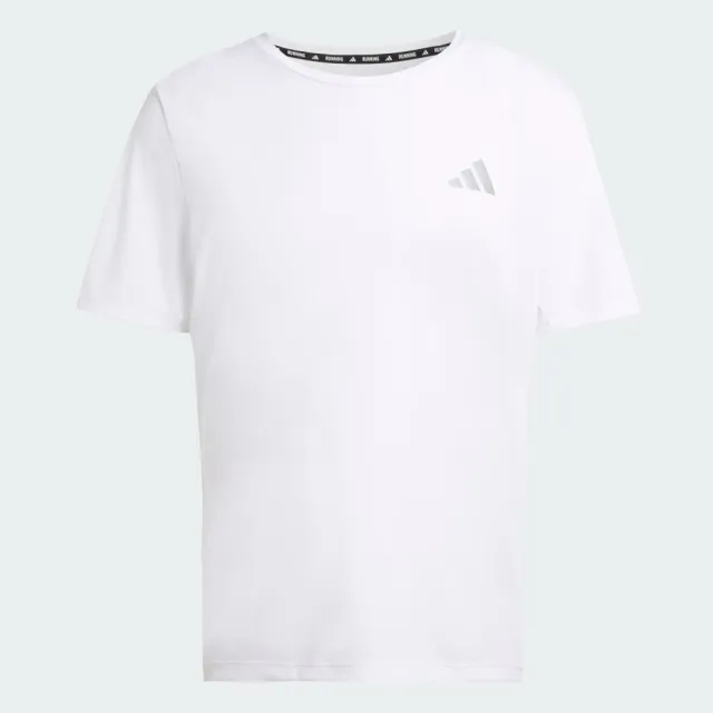 【adidas 愛迪達】短袖上衣 男 訓練 慢跑 吸濕排汗 亞規 RUN ESS TEE M 白 KB5960