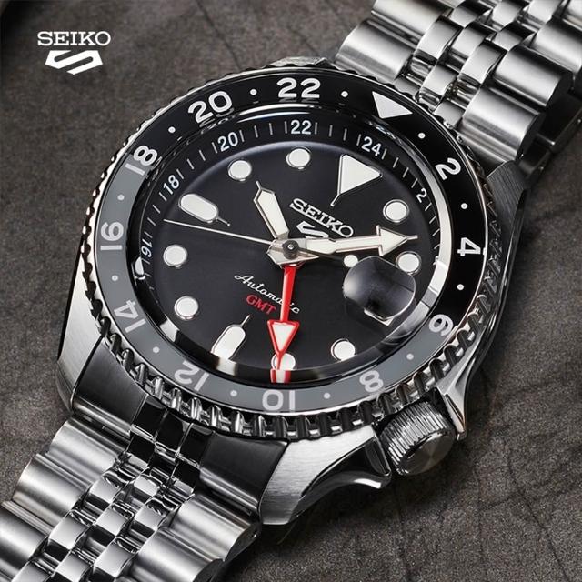 【SEIKO 精工】5 Sports GMT雙時區機械錶-42.5mm(4R34-00A0D/SSK001K1)
