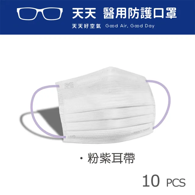 【天天】成人平面醫用口罩 眼鏡防霧型(20入/盒)