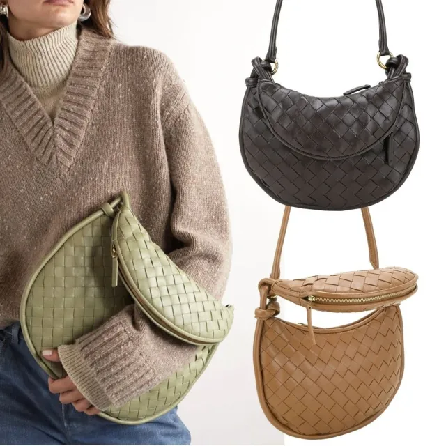 【BOTTEGA VENETA 寶緹嘉】BV 經典編織牛 羊皮手提肩斜背包 枕頭包-多款可選