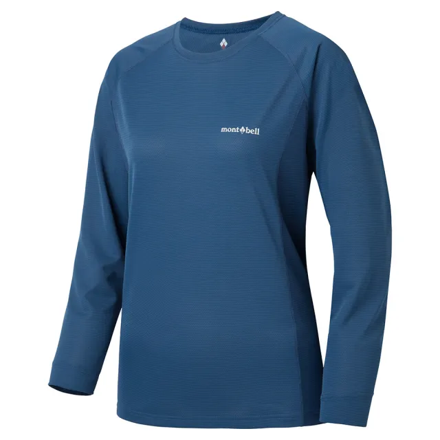 【mont bell】Cool Long Sleeve 女款排汗長T恤 1114630NV海軍藍 PU紫 YL黃 CPK珊瑚粉