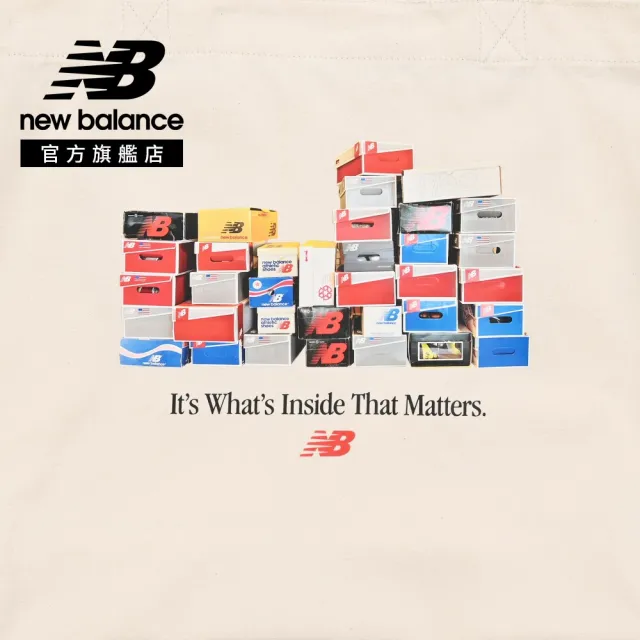 【NEW BALANCE】NB 鞋盒插圖帆布袋_AC9728DMLT_中性_杏色