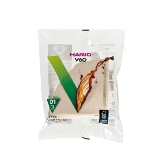 【HARIO】V60無漂白01濾紙100張(VCF-01-100M)