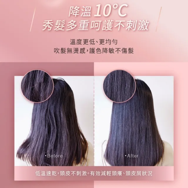 【Philips 飛利浦】BHD378 溫控負離子吹風機 (晨露白/1500W大風量/可摺疊/官方直營)