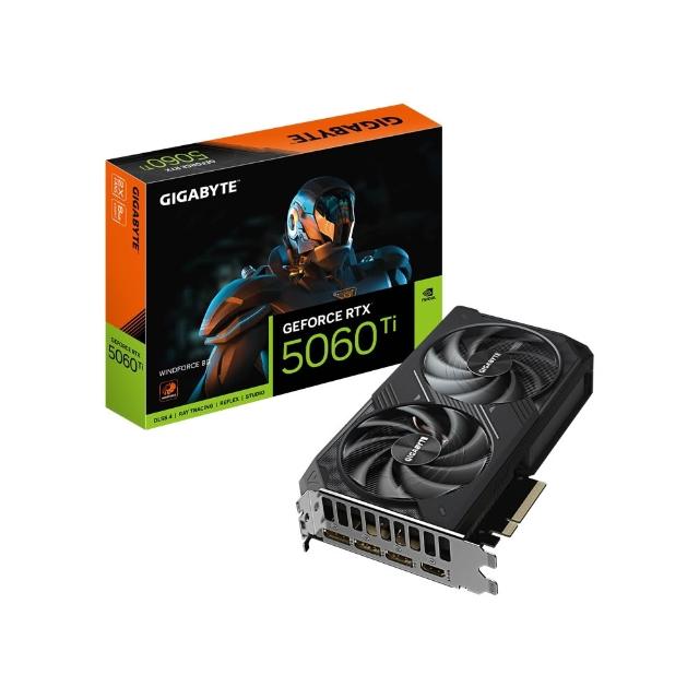 【GIGABYTE 技嘉】GeForce RTX 5060 Ti WINDFORCE OC 8G 顯示卡(GV-N506TWF2OC-8GD)