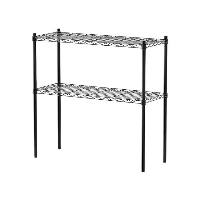 【dayneeds 日需百備】輕型 90x35x90公分 烤漆二層架 兩色可選(鐵力士架/收納層架/鞋架/展示架/層架/鐵架)