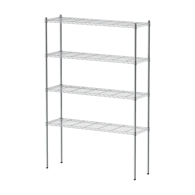 【dayneeds 日需百備】輕型 120x35x180公分 電鍍（鎖管）四層架(鐵力士架/收納層架/鞋架/展示架/層架/鐵架)
