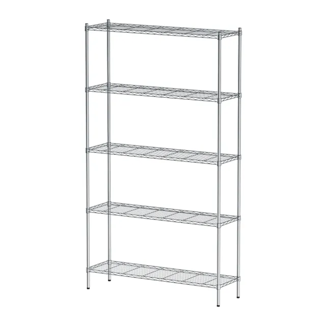 【dayneeds 日需百備】輕型 120x35x210公分 電鍍（鎖管）五層架(鐵力士架/收納層架/鞋架/展示架/層架/鐵架)