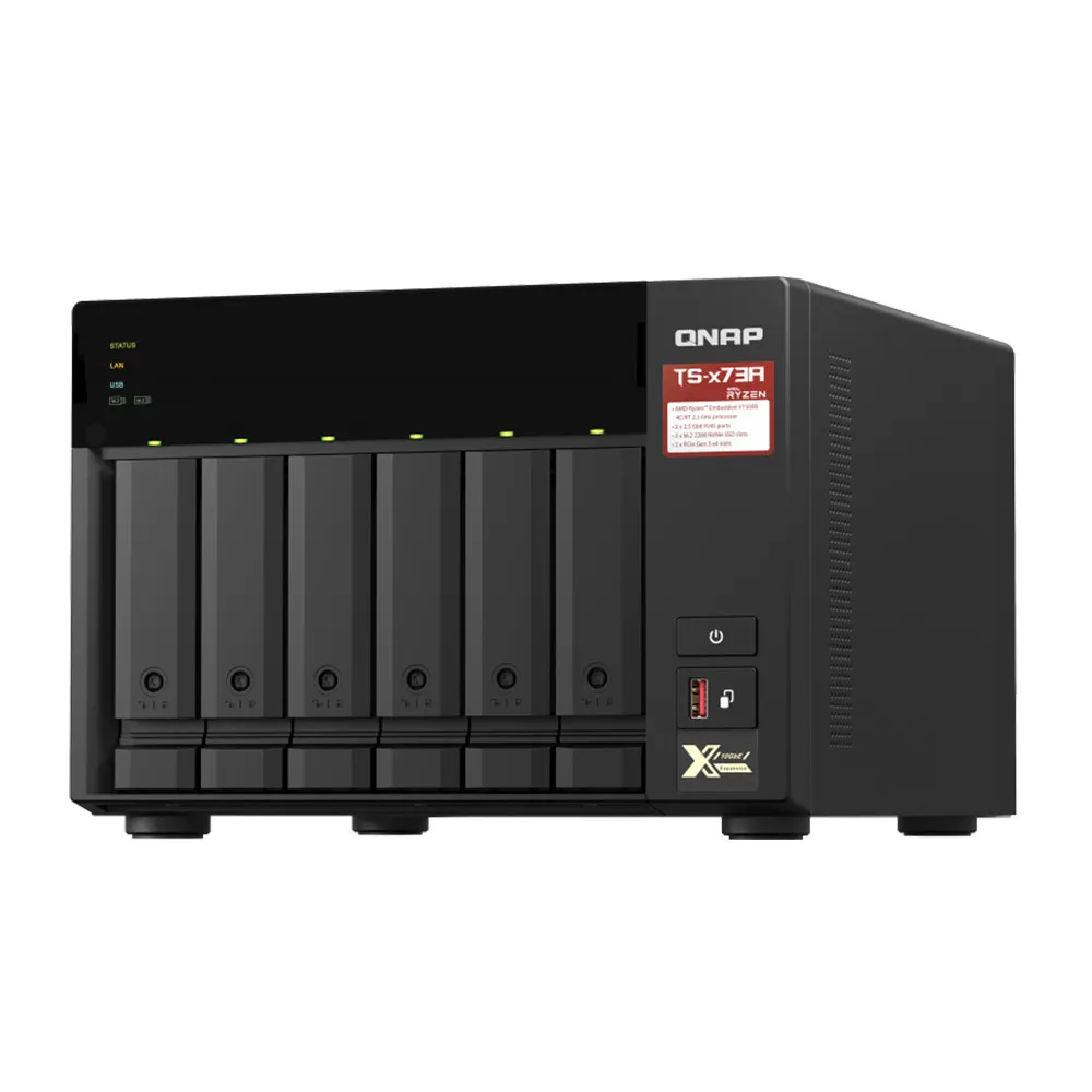 【QNAP 威聯通】搭希捷IronWolf Pro 20TBx2★TS-673A-8G 6Bay NAS 網路儲存伺服器