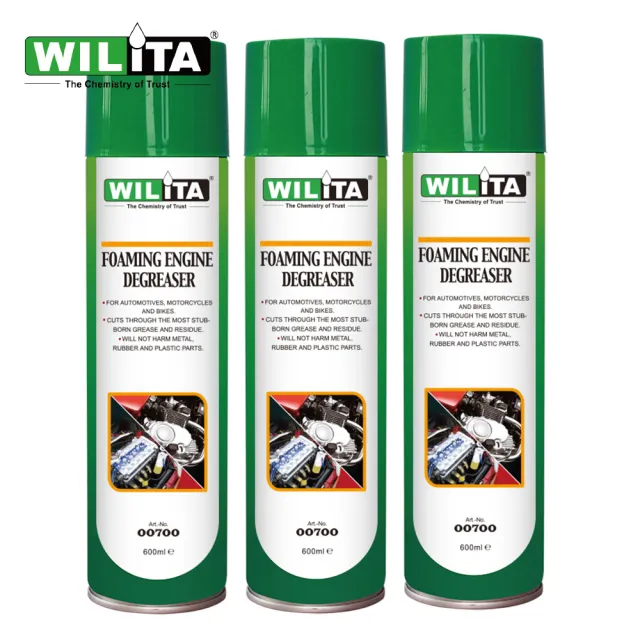 【WILITA 威力特】泡沫式引擎外部清潔劑600ml(3入)