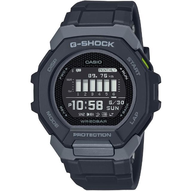 【CASIO 卡西歐】G-SHOCK 藍芽連線多功能運動錶 情人節 送禮(GBD-300-1)