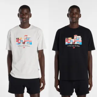【NEW BALANCE】NB 短T 鞋盒插圖短袖上衣_男性_黑/淺灰_MT61H0DXAHH_MT61H0DXBK(美版 版型偏大)