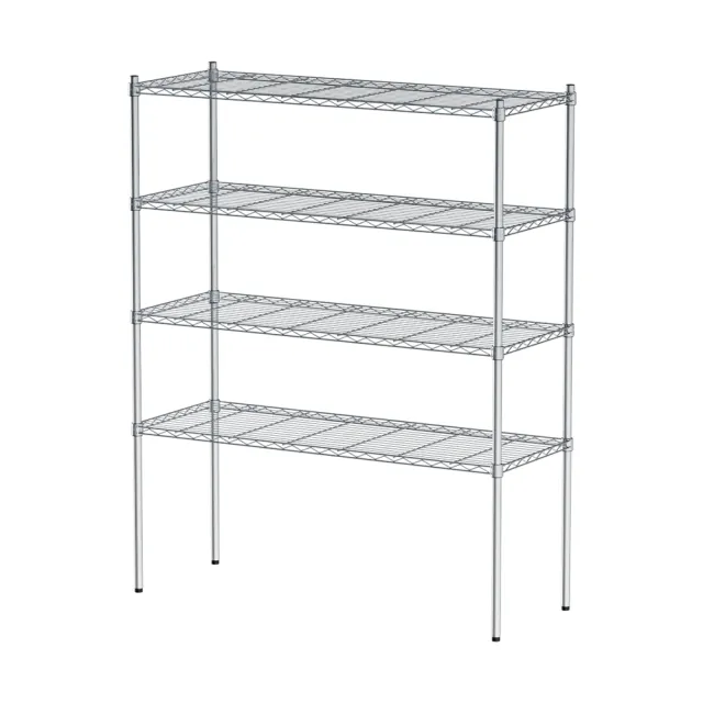 【dayneeds 日需百備】輕型 120x45x150公分 電鍍（鎖管）四層架(鐵力士架/收納層架/展示架/層架/鐵架)