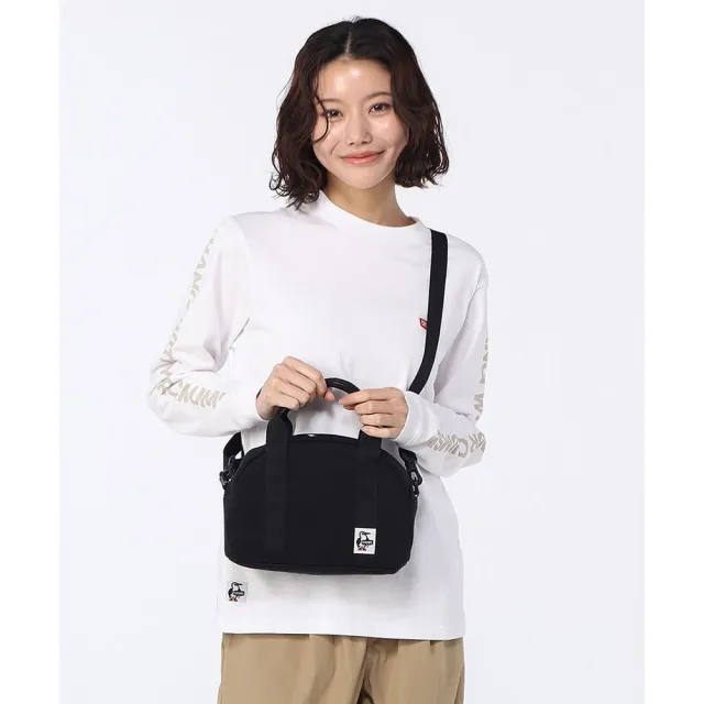 【CHUMS】CHUMS 休閒 Mini Bowling Bag Sweat兩用保齡球包(約3L) 黑色 男女 (CH603652K001)