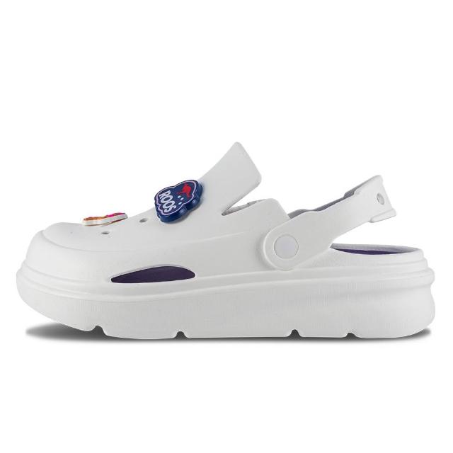 【KangaROOS】涼鞋 女鞋 厚底洞洞鞋 ROO CLOG 白 KW41719