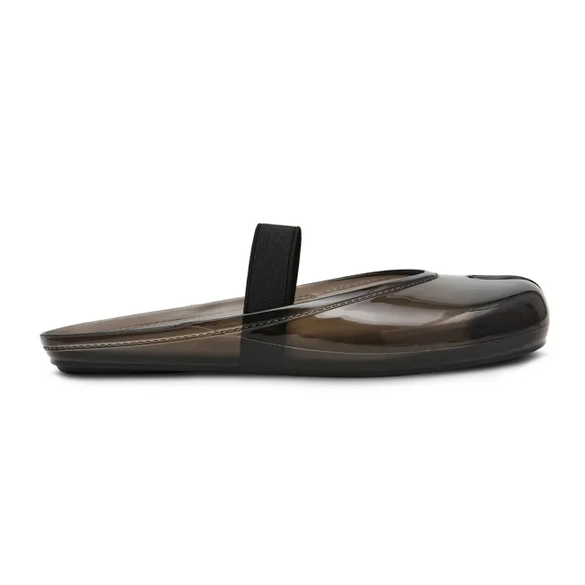 【steve madden】果凍夾腳平底穆勒鞋 COVA(黑色)