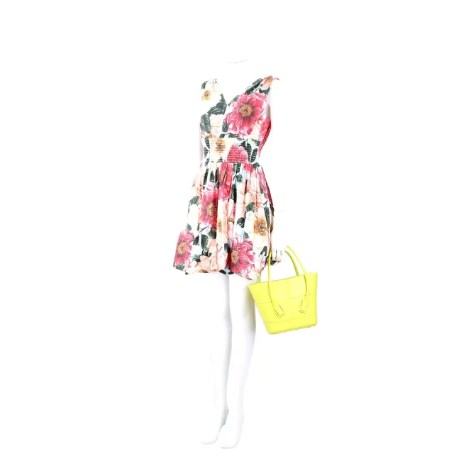 【BOTTEGA VENETA 寶緹嘉】BV Arco 超輕量啞光橡膠 寬編織壓花托特包-2色可選