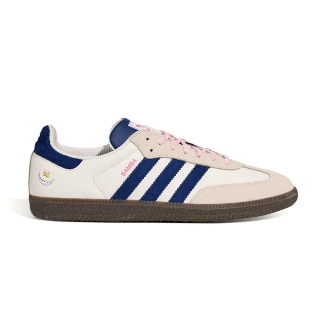 【adidas 愛迪達】Samba Og 女鞋 粉藍白色 迪士尼 愛麗絲 妙妙貓 德訓鞋 運動 休閒鞋 KH5899