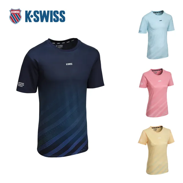 【K-SWISS】吸濕排汗短袖T恤 慢跑 運動 網球 匹克球 男短袖 女短袖 多色 (1013707/1913707)