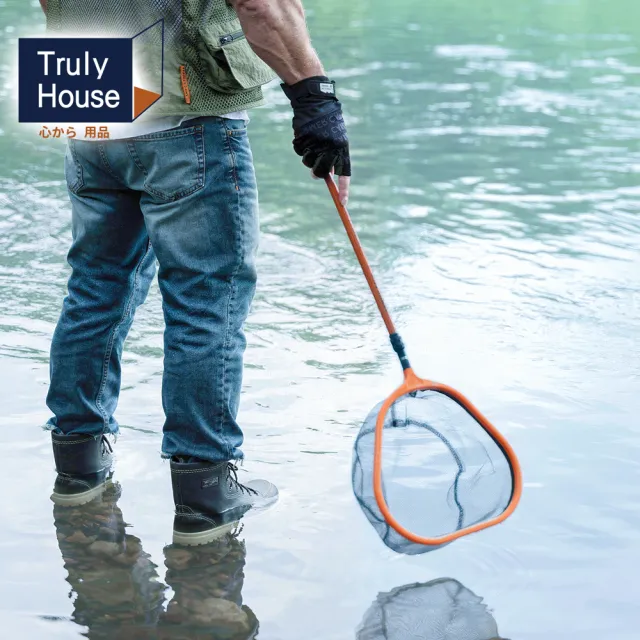 【Truly House】可伸縮撈魚網 路亞抄網 撈魚網 抄網 釣魚撈網 手撈網 手抄網 捕漁網 折疊撈網