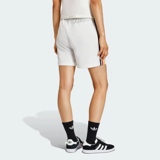 【adidas 愛迪達】Fb Short 女 短褲 運動短褲 休閒短褲 白 亞版(KE9365)
