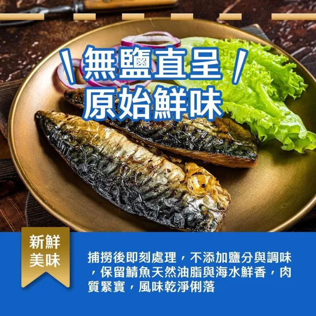 【日日鮮】南方澳鮮撈美味無鹽鯖魚*1包組 (2片/200g±10%) 鮮美 滑嫩 新鮮 富含Omega-3