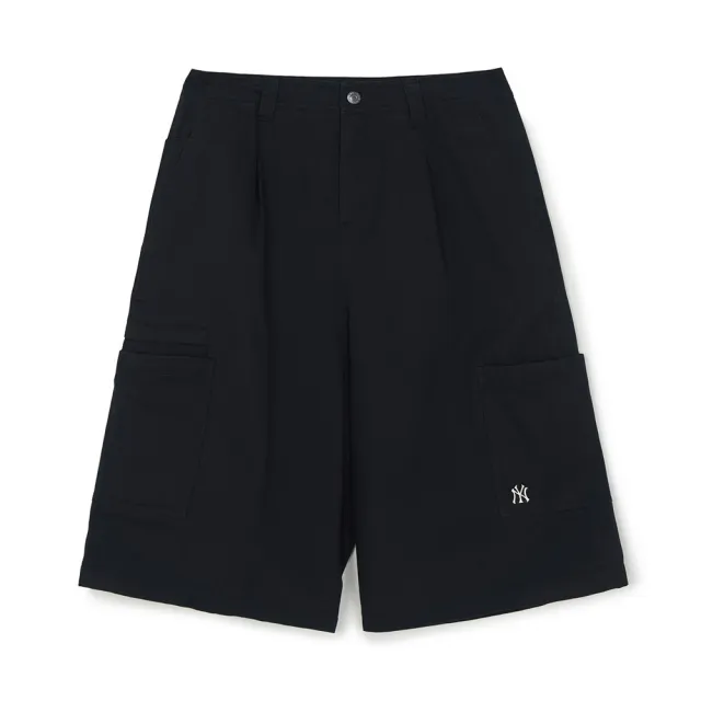 【MLB】水洗工裝 休閒短褲 紐約洋基隊 (3ASMB1163-50BKS)