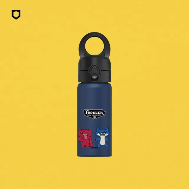【RHINOSHIELD 犀牛盾】AquaStand磁吸水壺 不鏽鋼保溫杯480ml MagSafe兼容支架運動水壺(Fuggler放克牙寶)