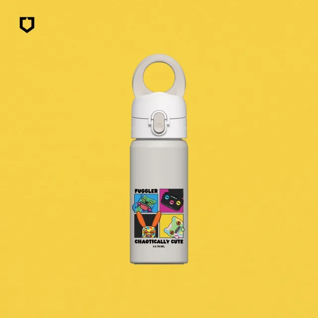 【RHINOSHIELD 犀牛盾】AquaStand磁吸水壺 不鏽鋼保溫杯480ml MagSafe兼容支架運動水壺(Fuggler放克牙寶)