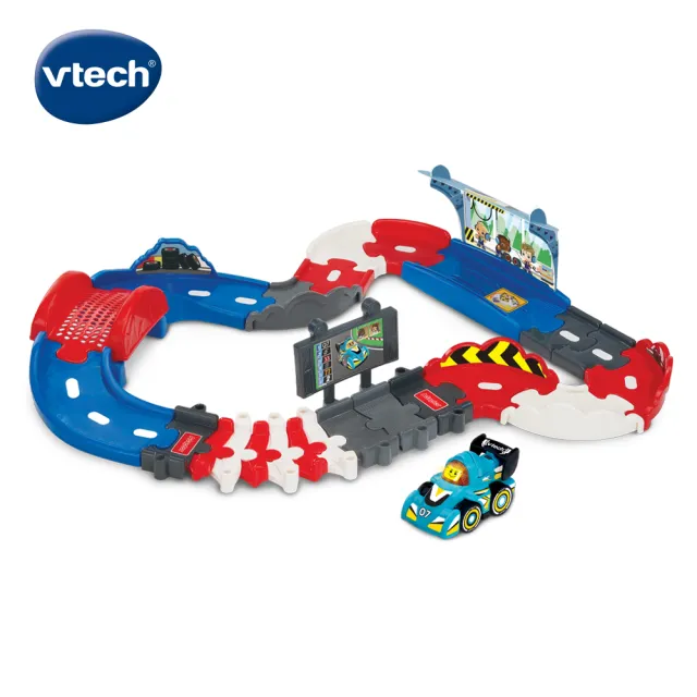【Vtech】聲光城市嘟嘟車-小小賽車軌道組(城市賽道大挑戰)