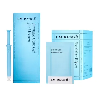 【LACTOMEDI】益生菌女性私密呵護套裝 凝膠10支18g + 濕紙巾15片（平行進口）