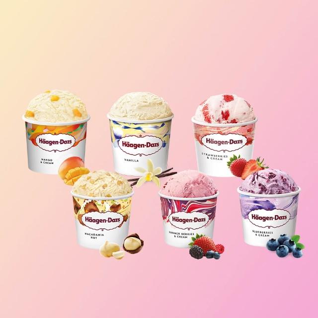 【Haagen-Dazs 哈根達斯】冰淇淋雪糕或迷你杯100mlx12入 口味任選(熱賣口味 歡樂派對)