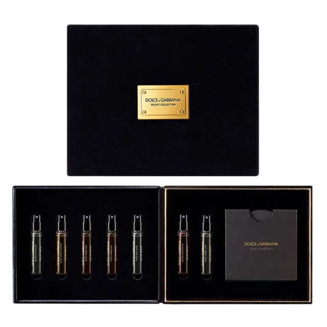 【D&G】DOLCE & GABBANA 高訂系列 天鵝絨 探索絲路 香氛針管禮盒 2mlX7 (專櫃公司貨)