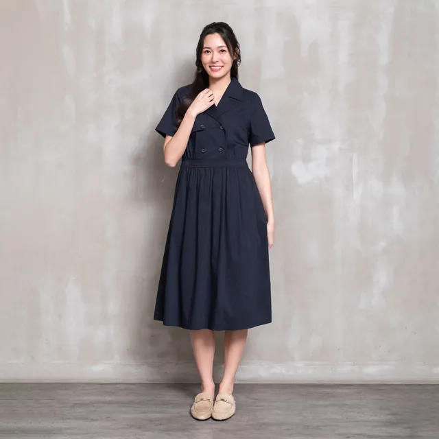 【perng yuh 芃諭名品】經典重奏 翻領 柔彈洋裝(2026 SS Collection｜5A春夏新品上市)