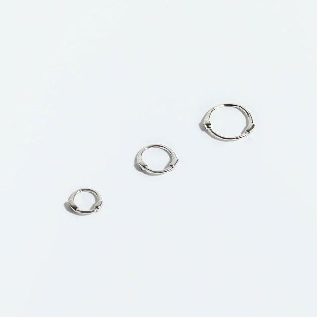【vacanza】幾何疊戴 925純銀飾品 純銀耳環 耳骨圈 (抗過敏 七夕禮物 生日禮物)