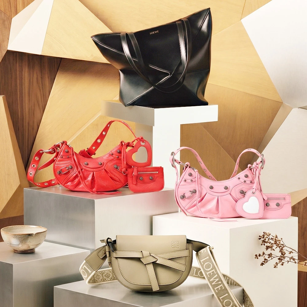 LOEWE肩背包 LOEWE 羅威x 巴黎世家 Cagole , 大型Puzzle Fold , Gate 肩斜背包 托特包 機車包-多款可選