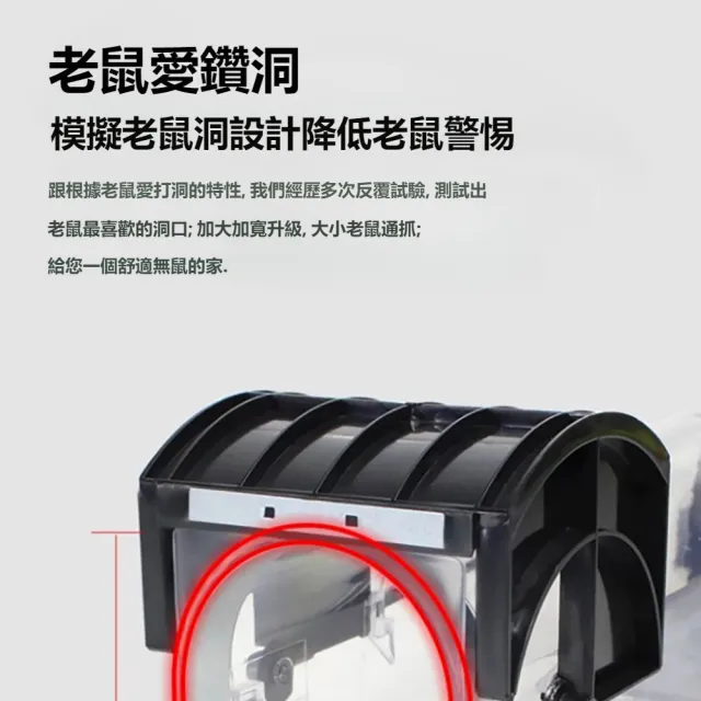 【kingkong】透明踏板式鼠洞捕鼠器 自動關門老鼠籠 驅鼠器 滅鼠器
