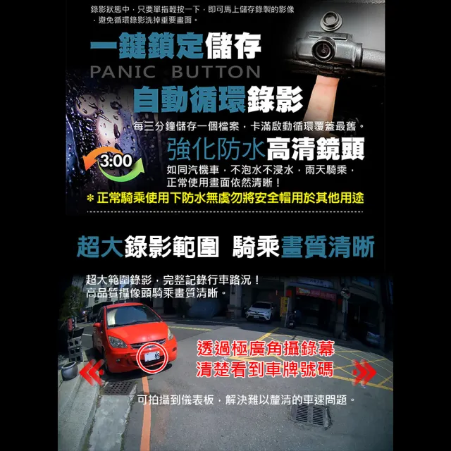 【VEKO】限時體驗價-單行車紀錄功能 台灣製 隱裝式FHD極廣角復古安全帽(含鏡片、電池、充電器、記憶卡)