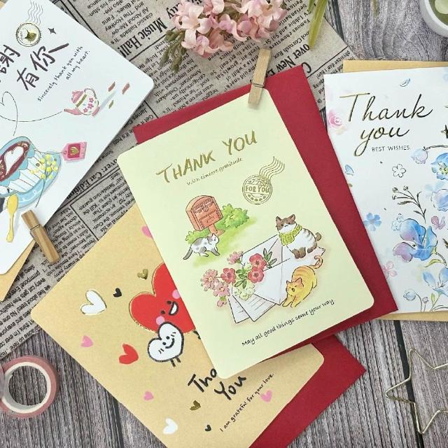 【SEASON 四季紙品禮品】25K謝卡 祝福 友誼 感謝 TK2504-33~36