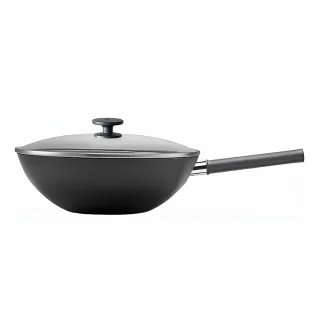【ZWILLING 德國雙人】SILVER IRON 銀光系列無塗層不易鏽中式鐵炒鍋30cm(德國雙人牌集團官方直營)