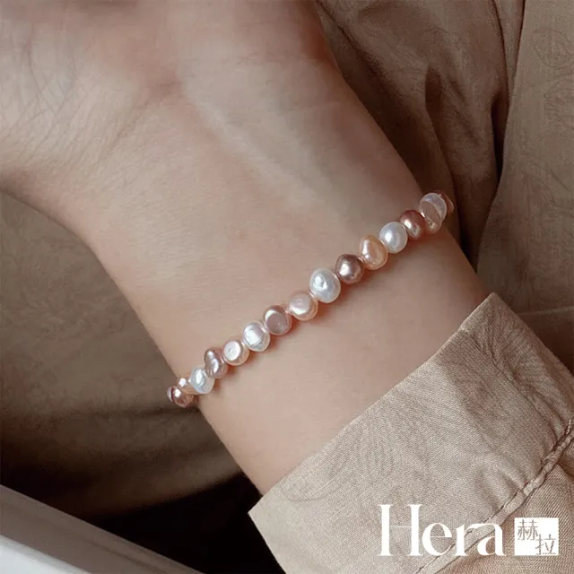 【HERA 赫拉】巴洛克異形淡水珍珠磁吸扣手鍊 H115051403(巴洛克 異形 淡水 珍珠 磁吸扣 手鍊)