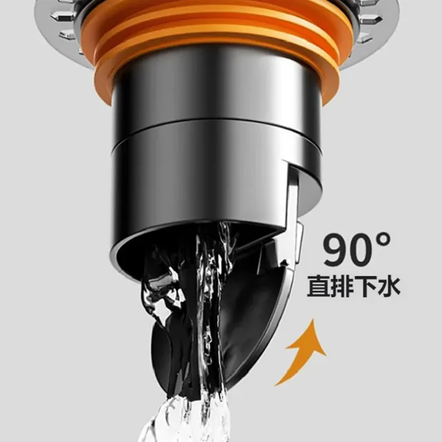 【kingkong】全鋼加長防臭地漏芯 不鏽鋼排水濾網（即插即用 密封排水蓋)