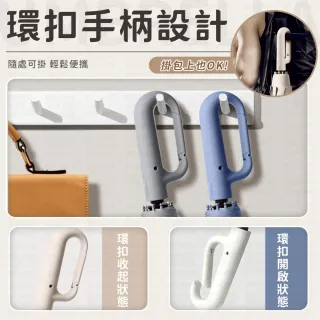【愛Phone】雨傘 環扣自動傘 勾勾傘 自動傘 12骨自動傘 大雨傘 扣環傘 UV傘 遮陽傘 陽傘 黑膠傘 晴雨傘