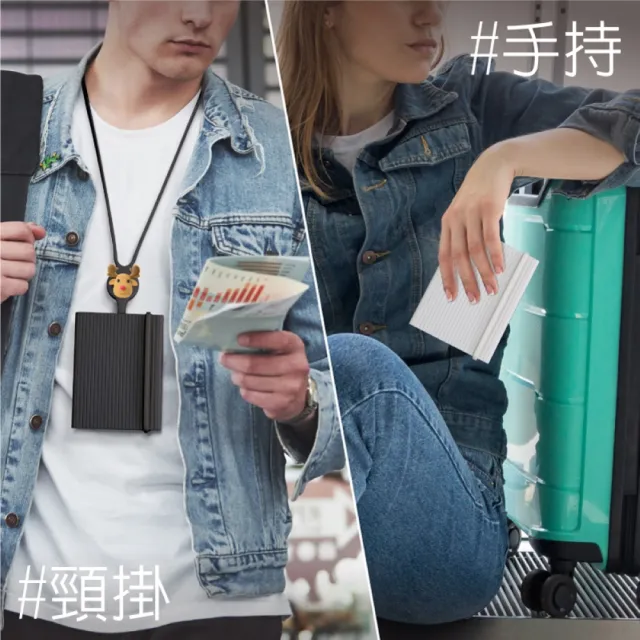 【Bone 蹦克】雙11 角色頸掛護照套-Lite  (旅行必備/出國旅遊/護照包/證件包/護照夾/收納包)
