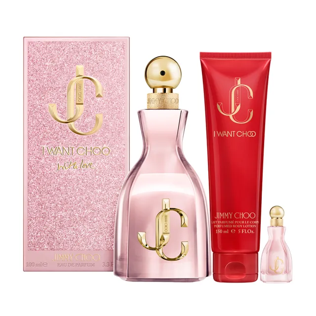 【JIMMY CHOO】熾愛粉戀淡香精100ml(贈隨機身體乳150ml+小香乙瓶.專櫃公司貨)