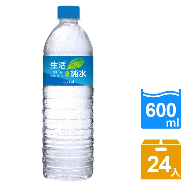 【生活】純水600mlx24入/箱(TQF微笑標章)