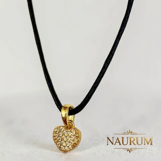 (NAURUM)黃金墜飾星語心願0.20錢附贈皮繩