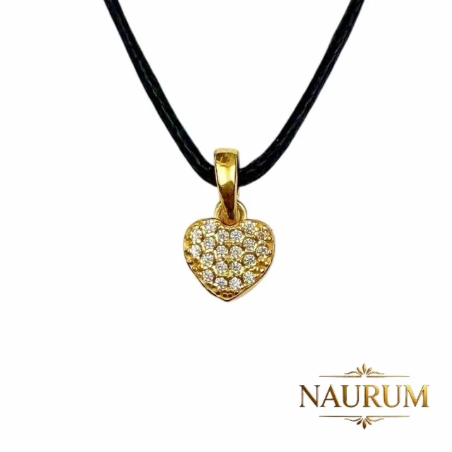 (NAURUM)黃金墜飾星語心願0.20錢附贈皮繩