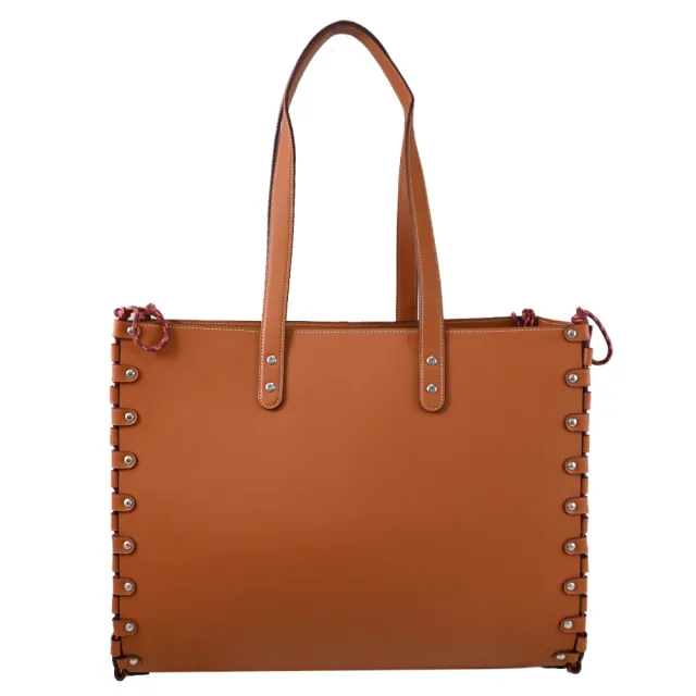 【COACH】Coachtopia 經典款可拆綁帶附萬用袋大容量托特包(棕)